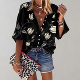 DELILAH | Elegant Floral Print Blouse-1